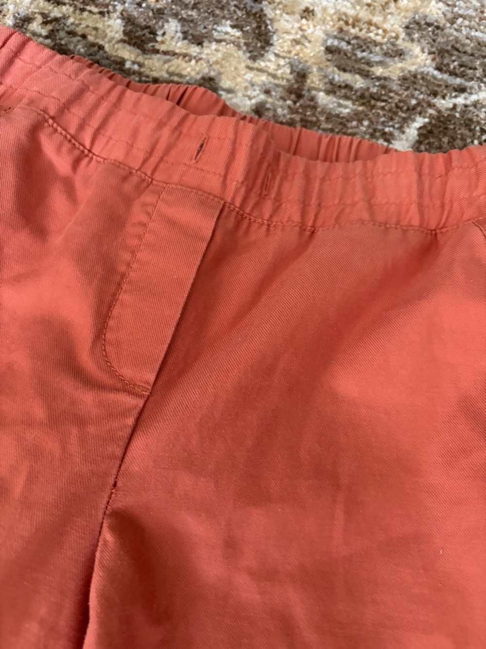Talbots Size 2 Paperbag Tie Waist Women’s Burnt Orange Casual Pants - Picture 2 of 3